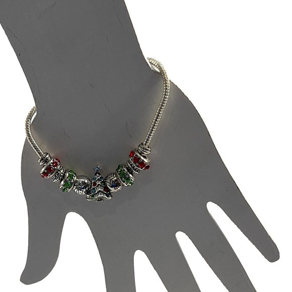 Kohl's Jewelry Kohls Holiday Christmas Slide Charm Bracelet Silver